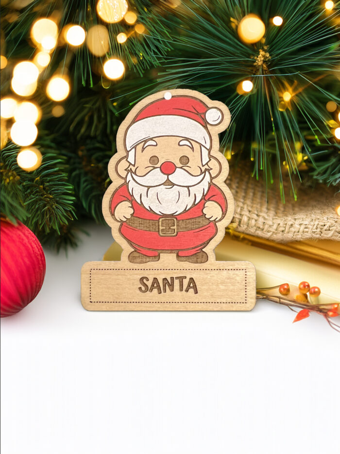 Santa Wooden Decoration