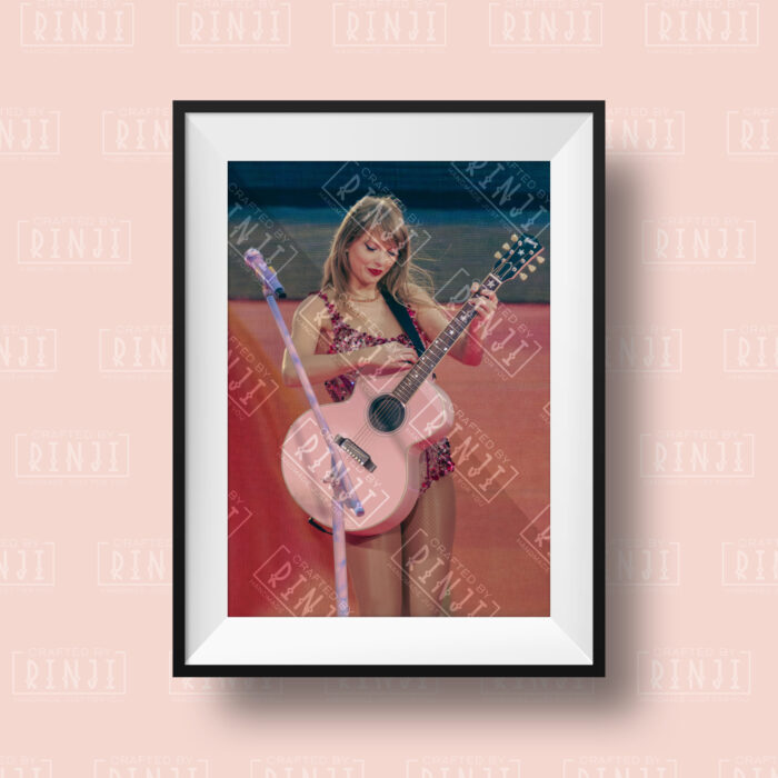 Taylor Swift The Eras Tour Print - Lover Guitar